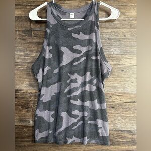 Old Navy Gray Camo Tank Top